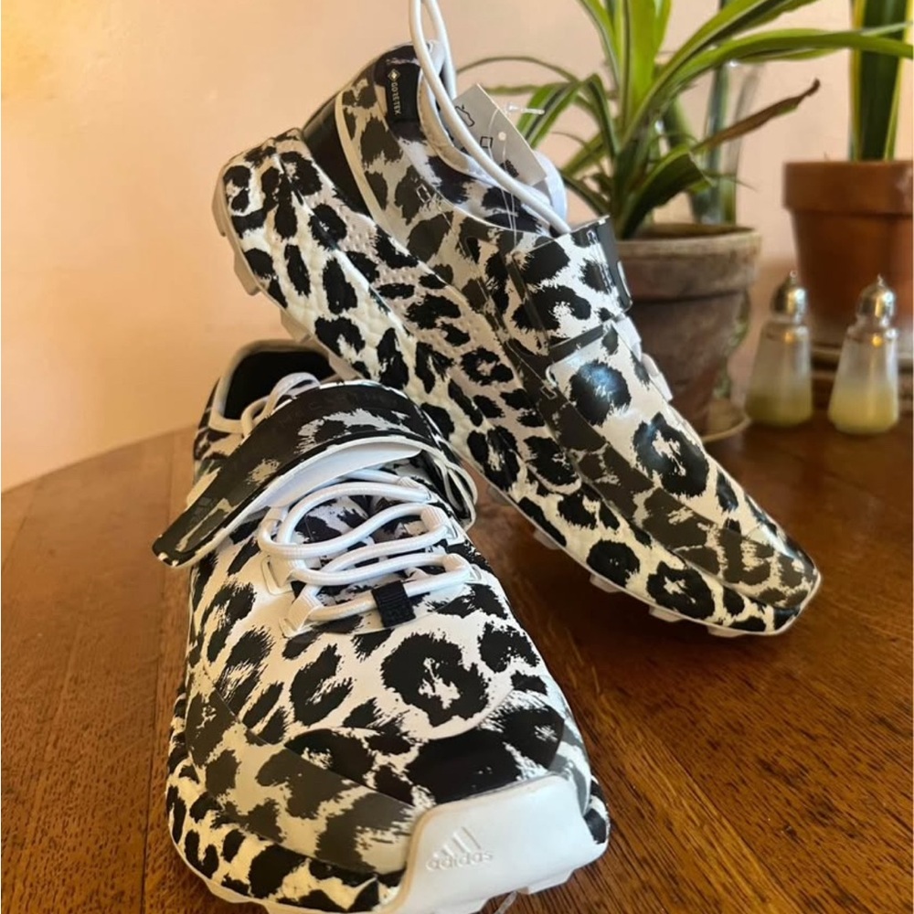 Adidas Stella McCartney x Outdoor Boost Gortex Running Shoes Leopard Print
